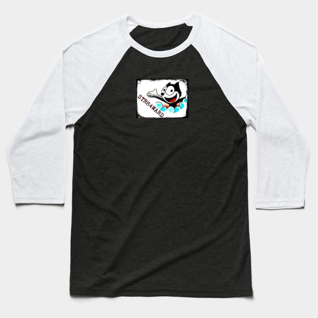 Str84ward "Felix The Cat" Baseball T-Shirt by str84ward_art